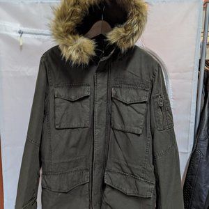 Levi's Sherpa Utility Jacket Fur Hood